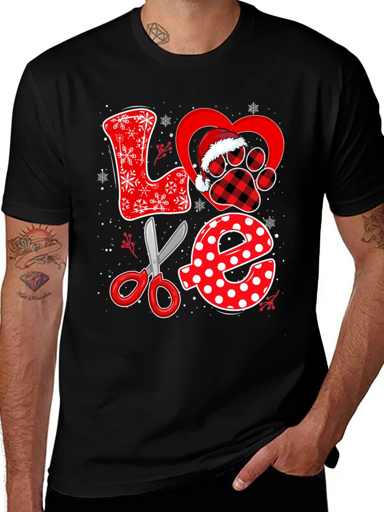 Love Grooming Black T-shirt