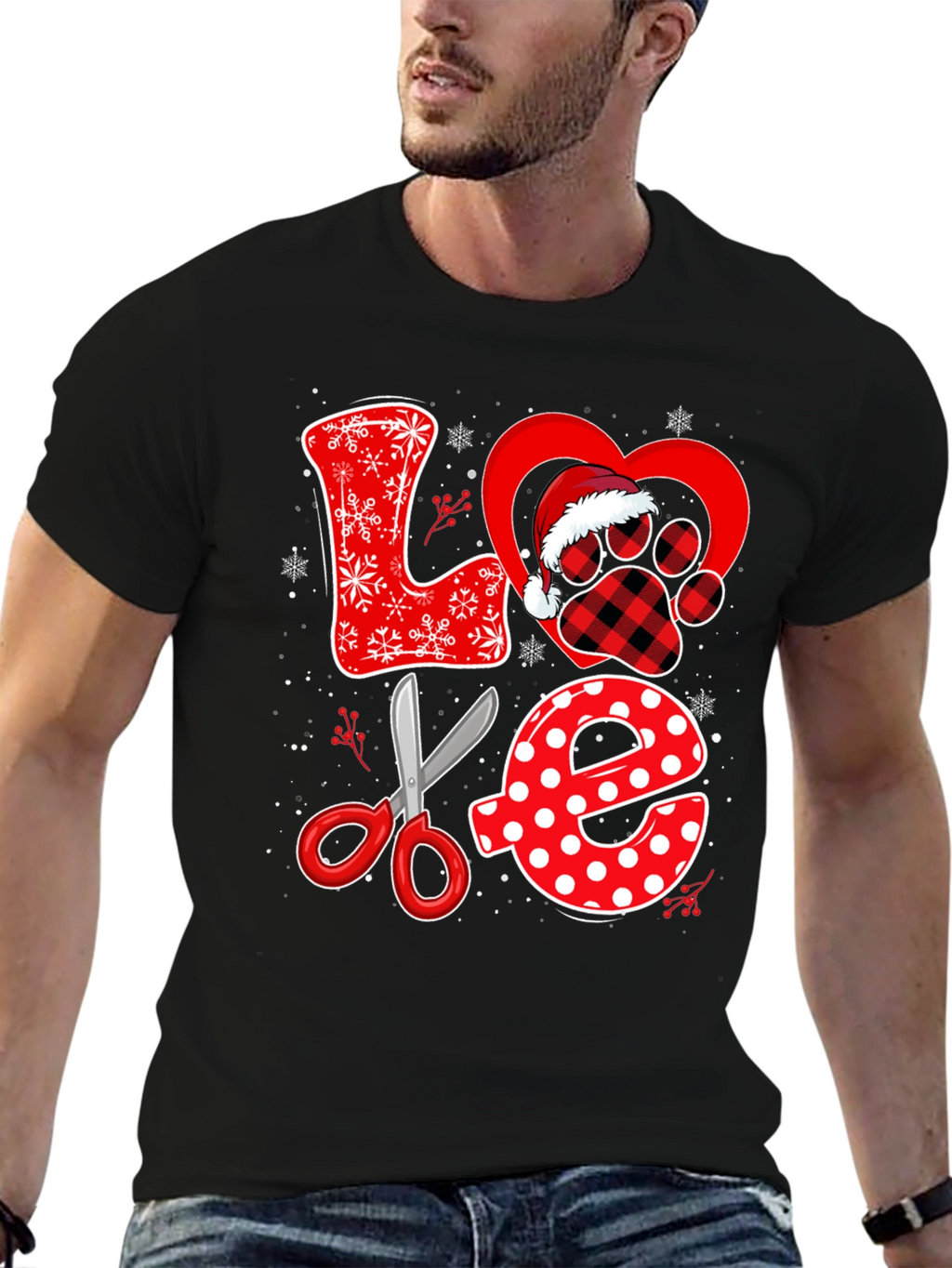 Love Grooming Black T-shirt