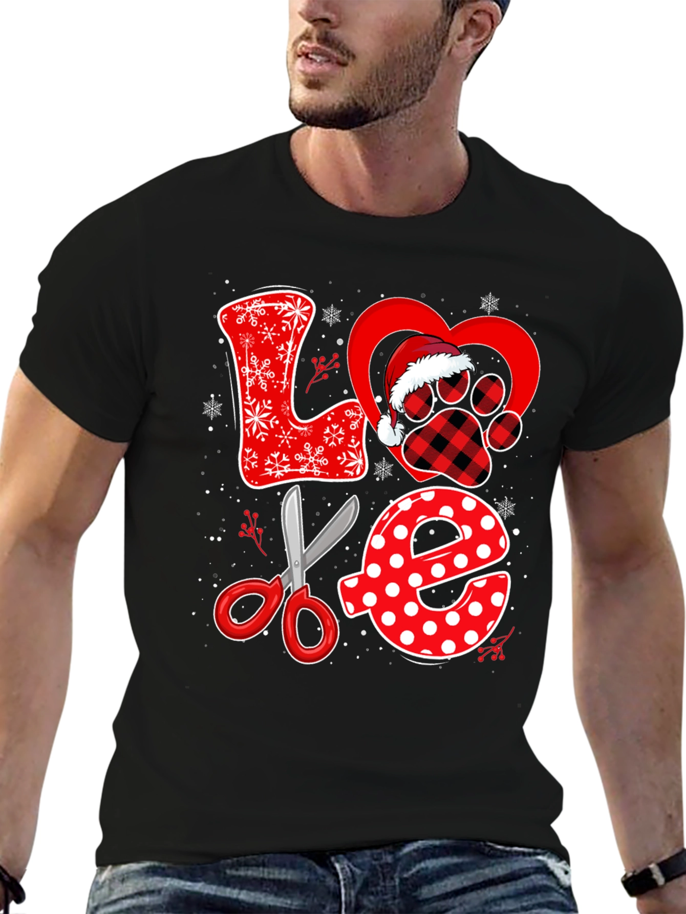 Love Grooming Black T-shirt