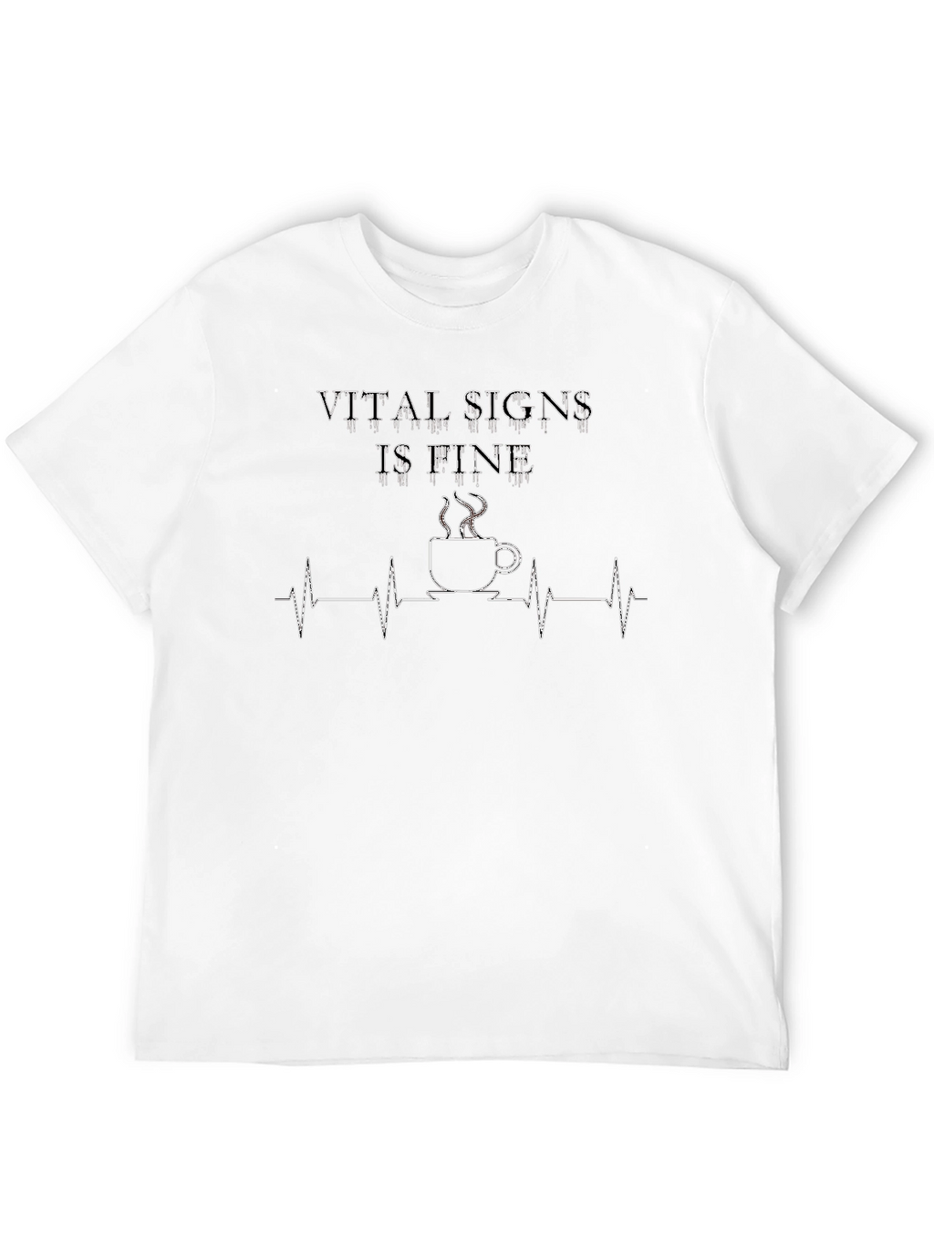 Vital Signs Coffee T-Shirt - Black