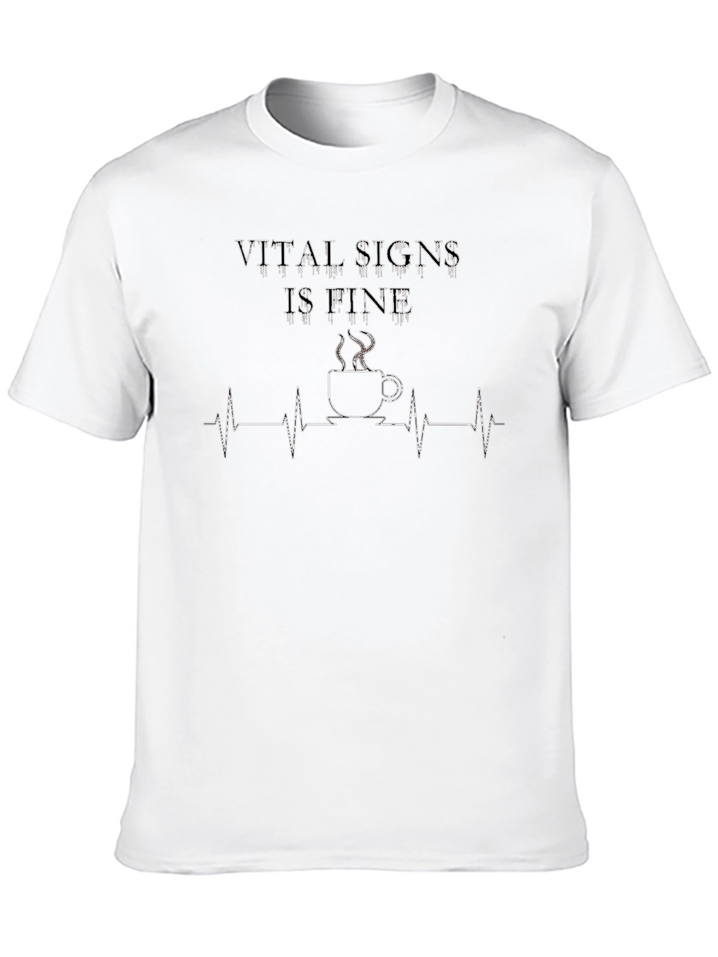 Vital Signs Coffee T-Shirt - Black