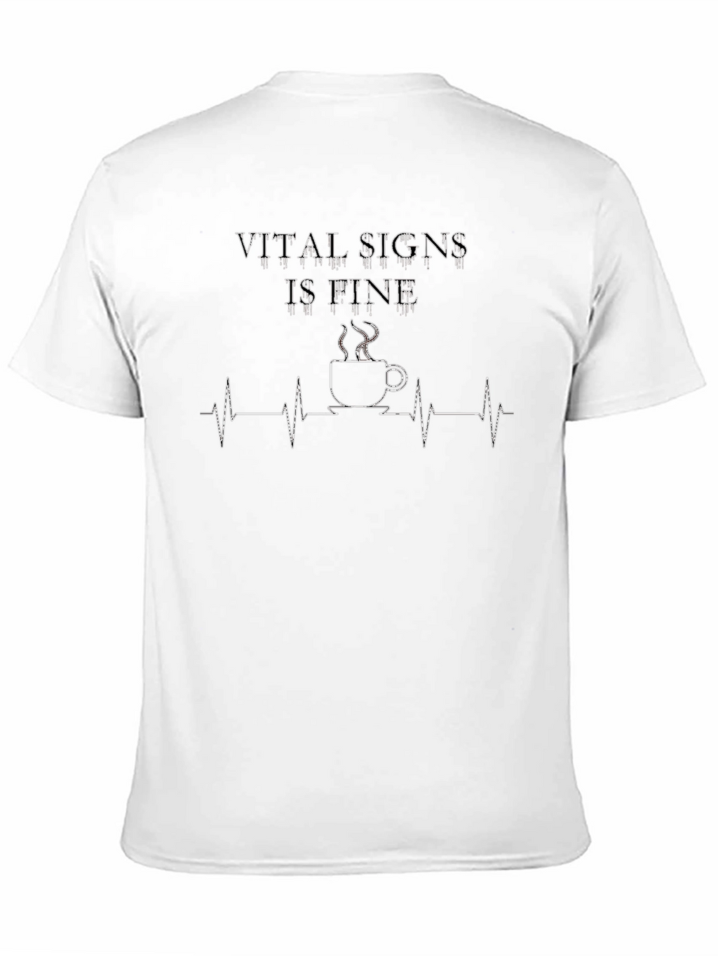 Vital Signs Coffee T-Shirt - Black
