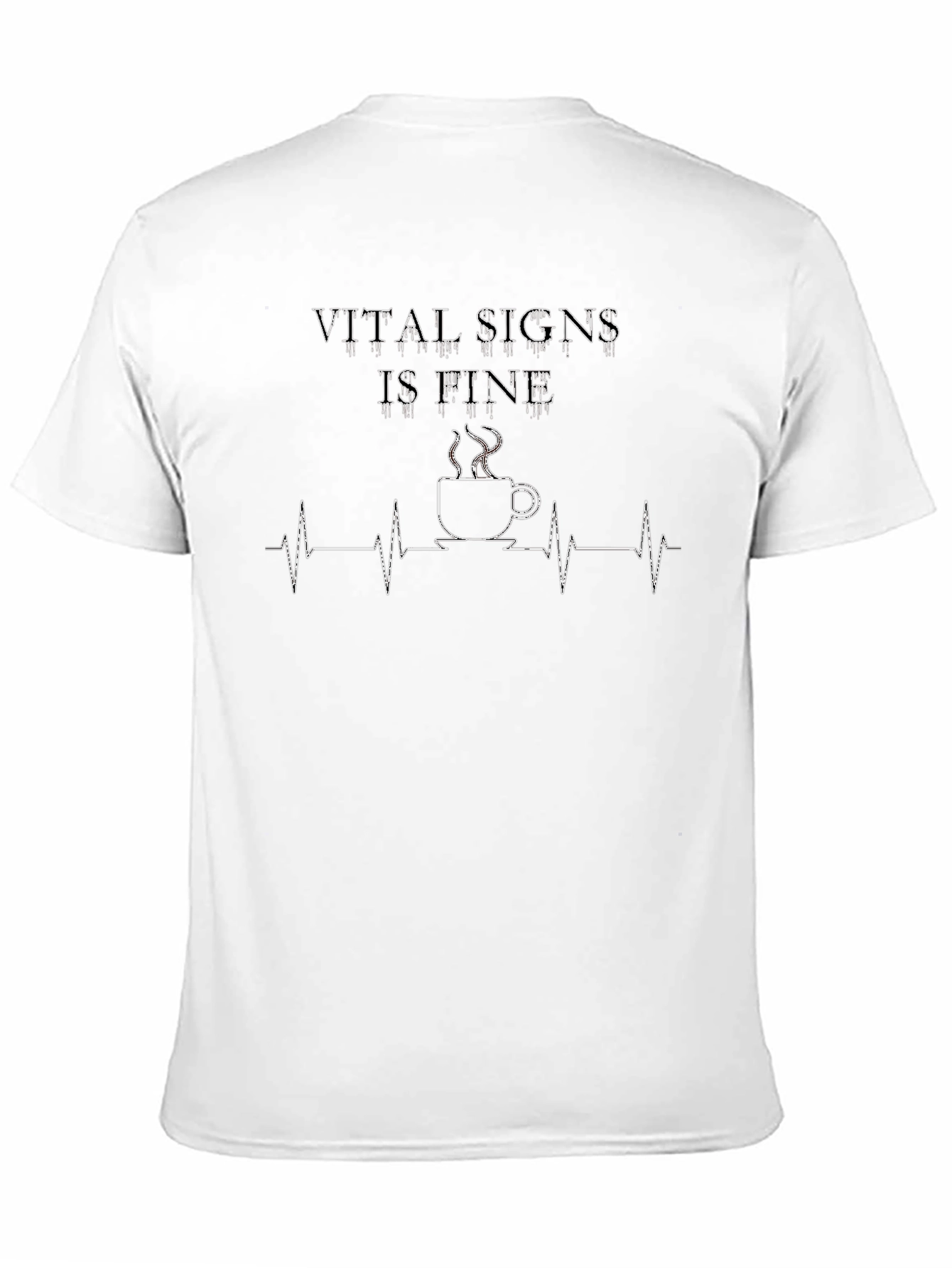 Vital Signs Coffee T-Shirt - Black