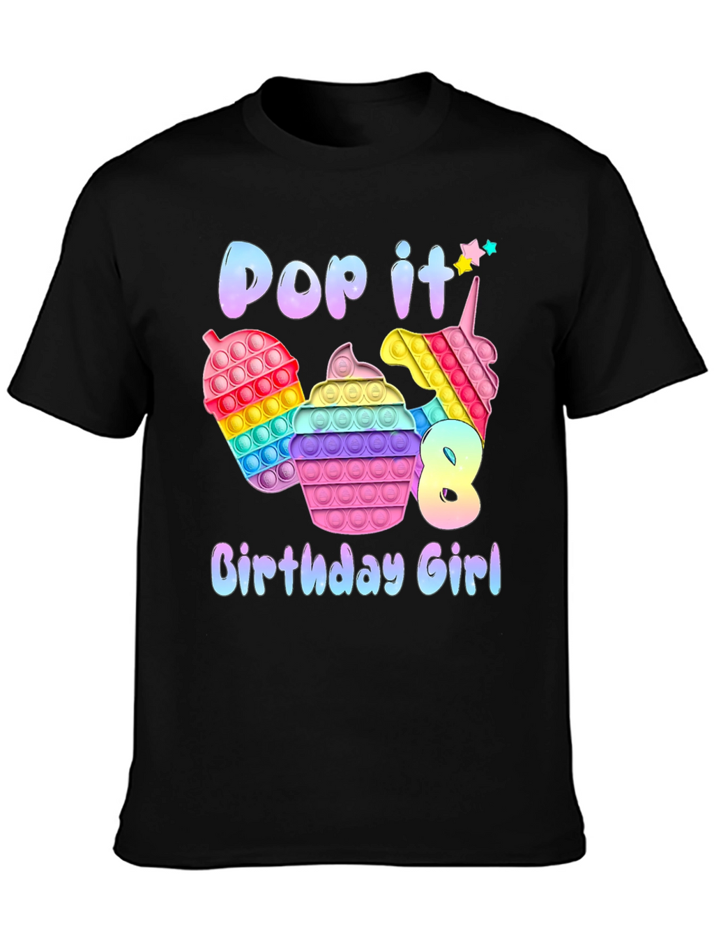 Pop It Birthday Girl T-Shirt