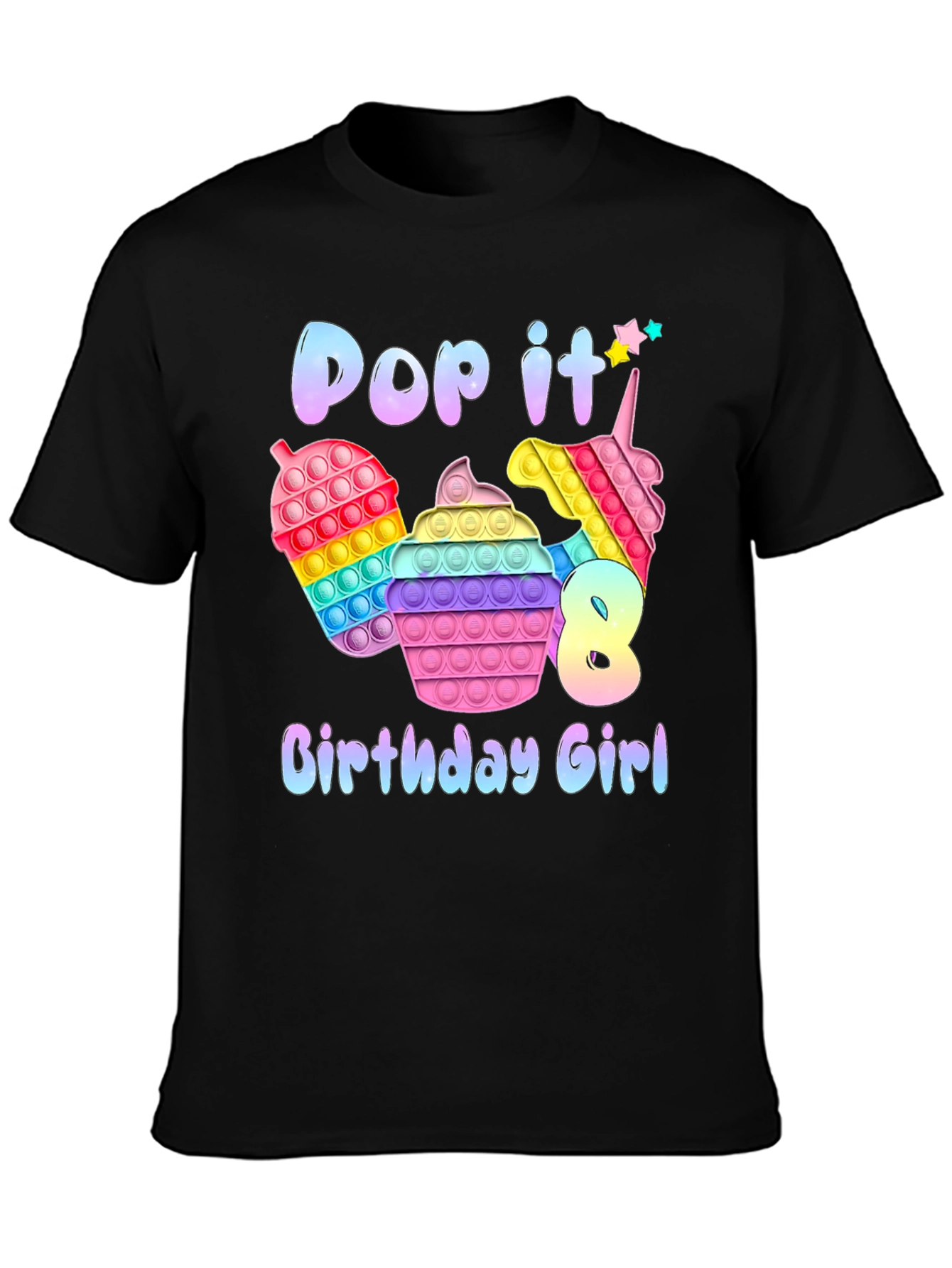 Pop It Birthday Girl T-Shirt