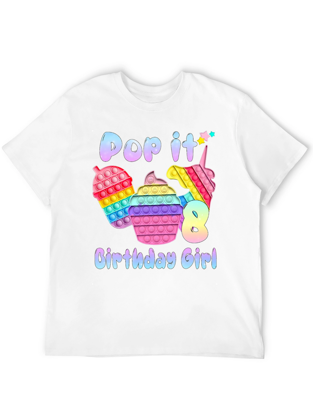 Pop It Birthday Girl T-Shirt