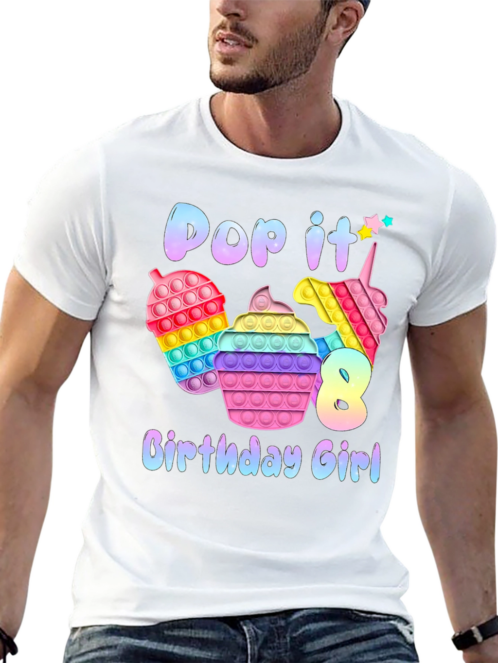 Pop It Birthday Girl T-Shirt