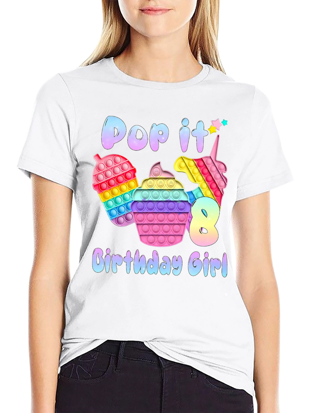 Pop It Birthday Girl T-Shirt