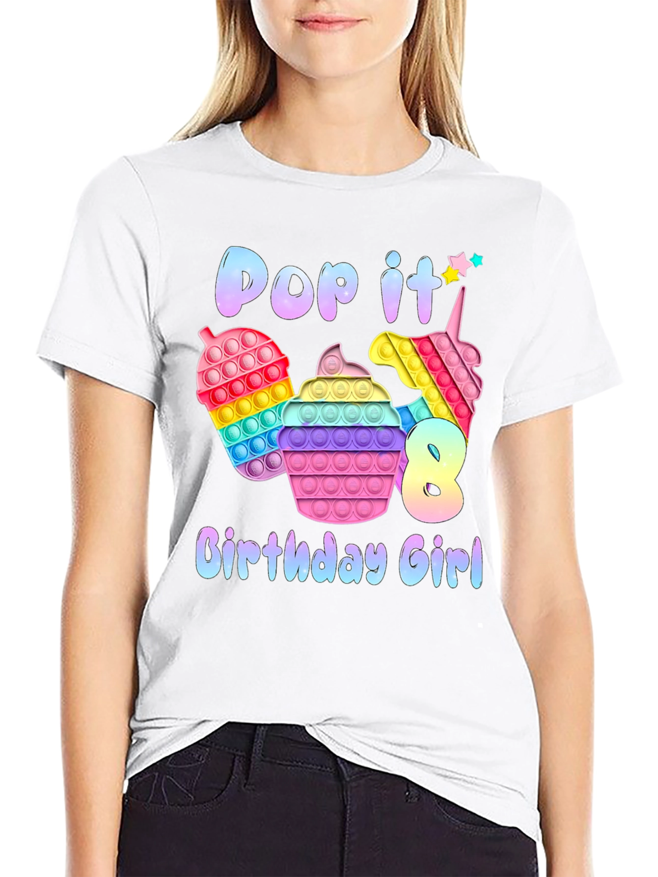 Pop It Birthday Girl T-Shirt