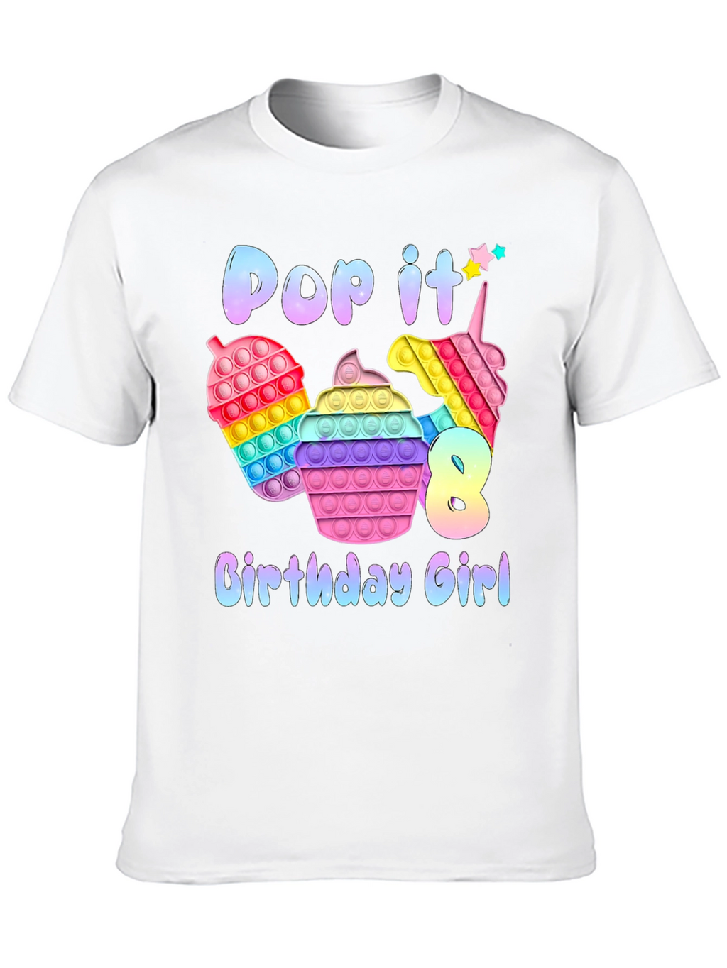 Pop It Birthday Girl T-Shirt
