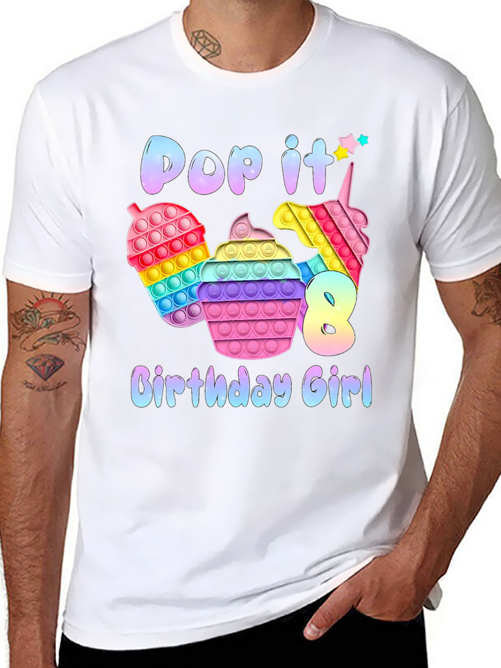 Pop It Birthday Girl T-Shirt