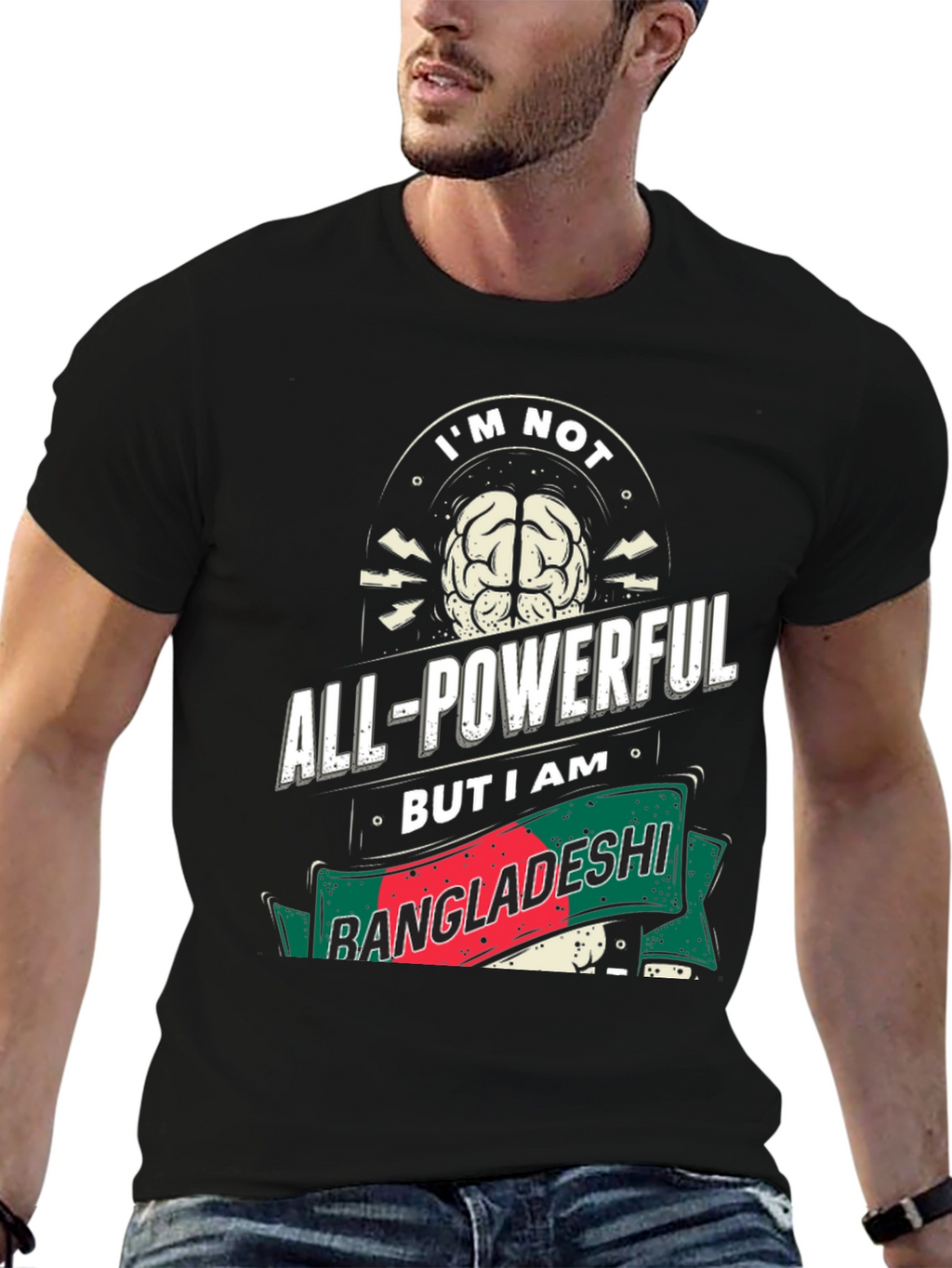 Bangladeshi Pride T-Shirt: All-Powerful Design