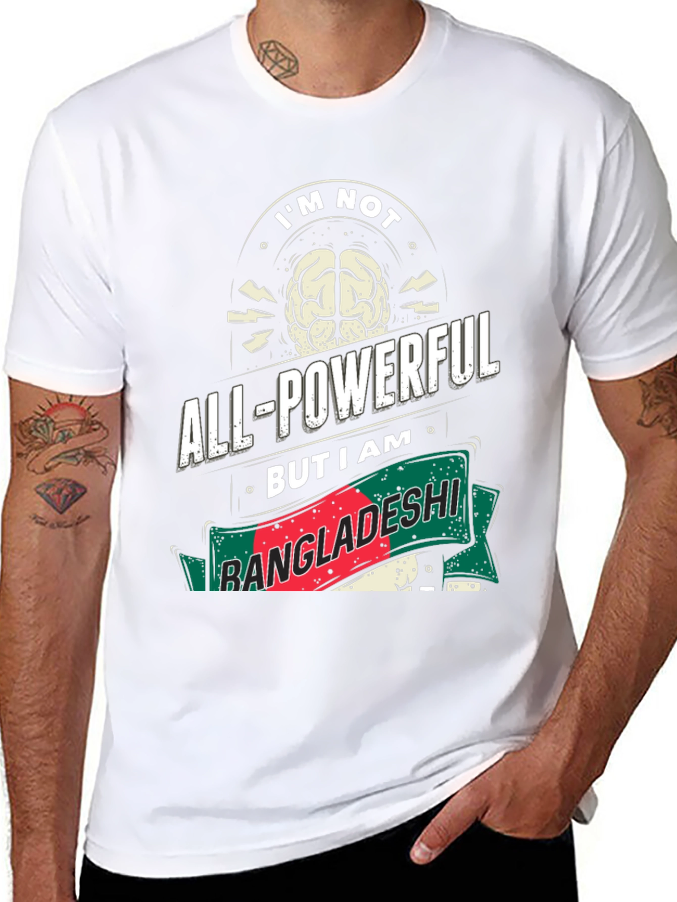 Bangladeshi Pride T-Shirt: All-Powerful Design