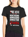 Healthcare Admissions Director Santa T-Shirt