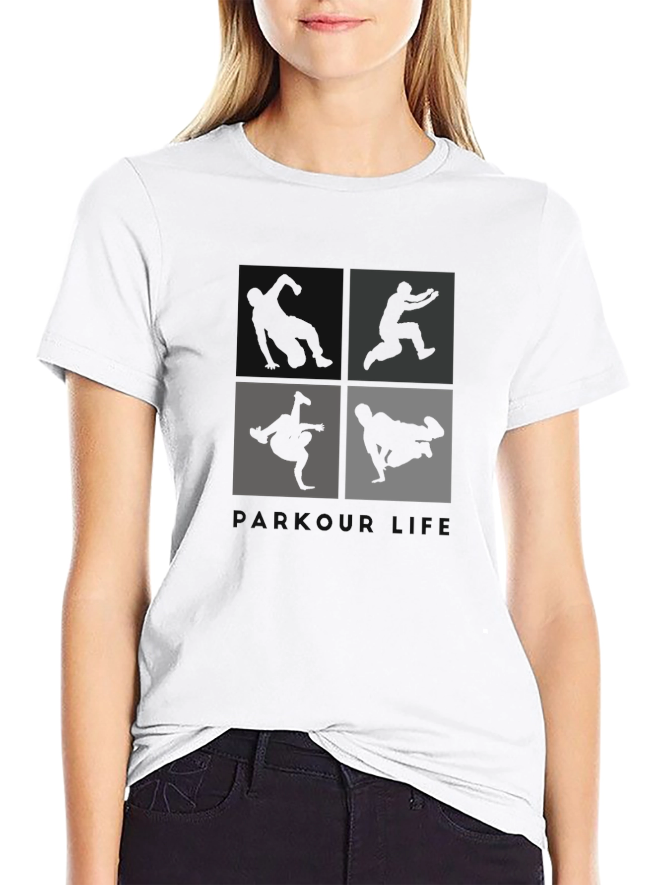 Parkour Silhouette Tee - Urban Style