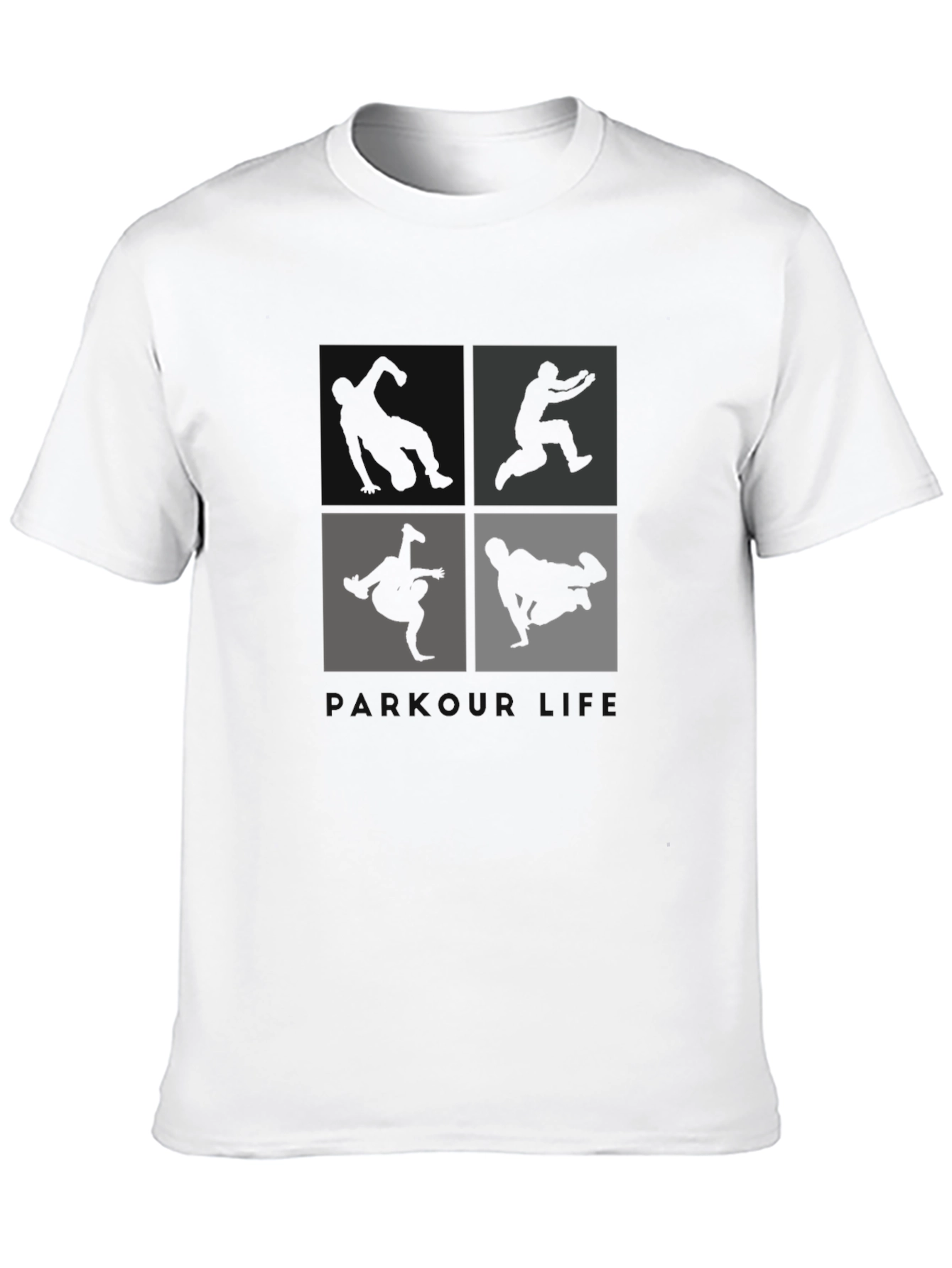 Parkour Silhouette Tee - Urban Style