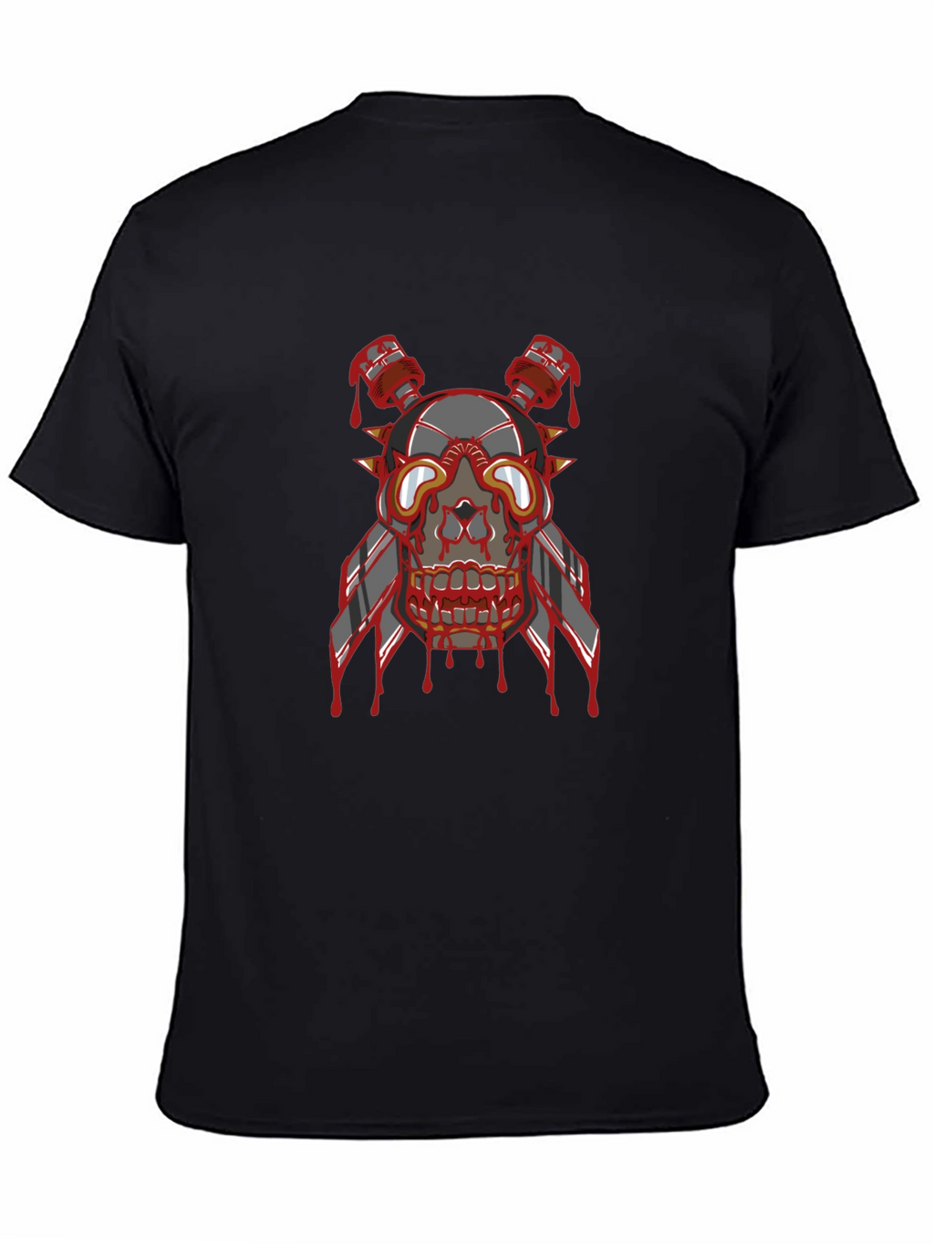 Skull Head Graphic Print T-Shirt