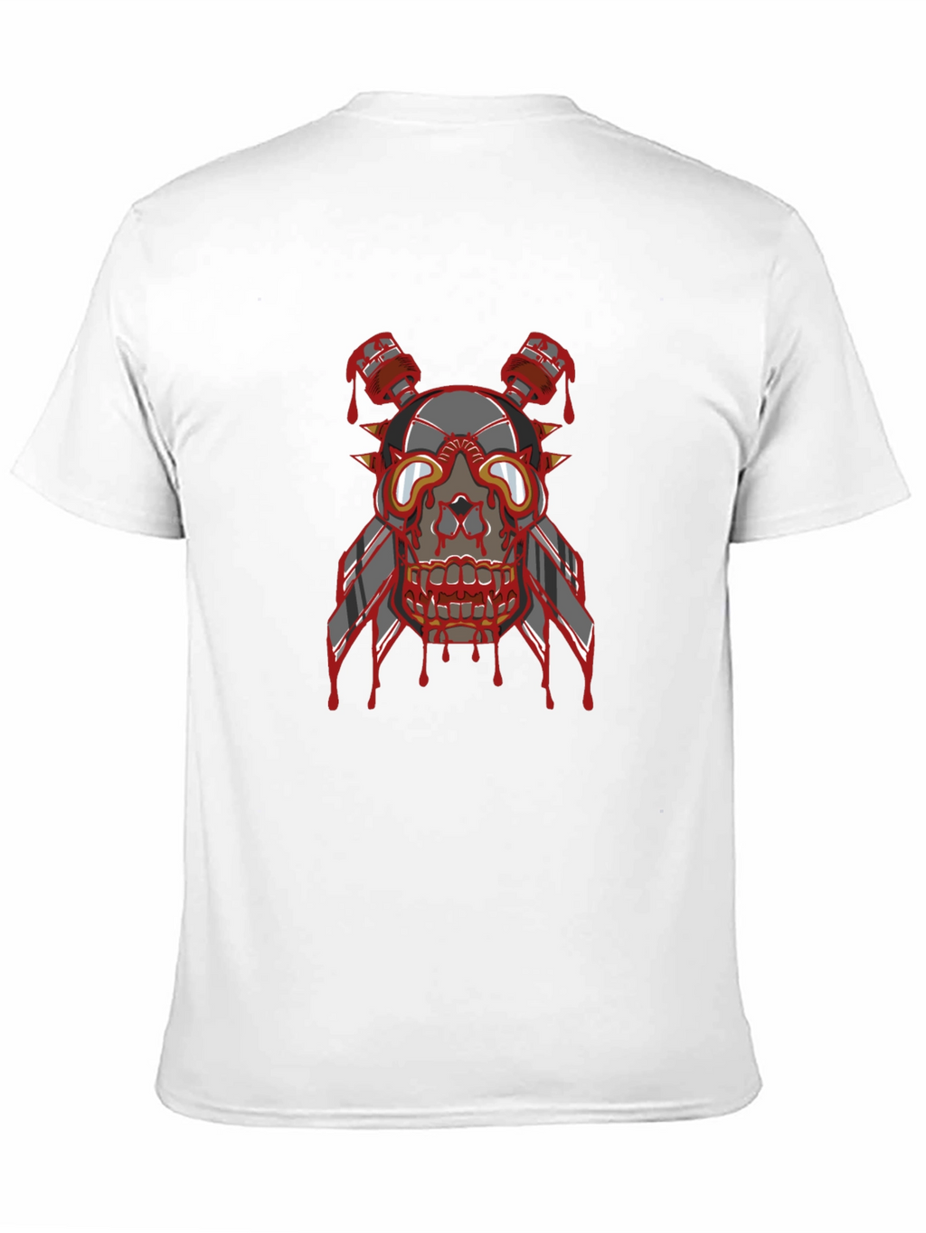 Skull Head Graphic Print T-Shirt