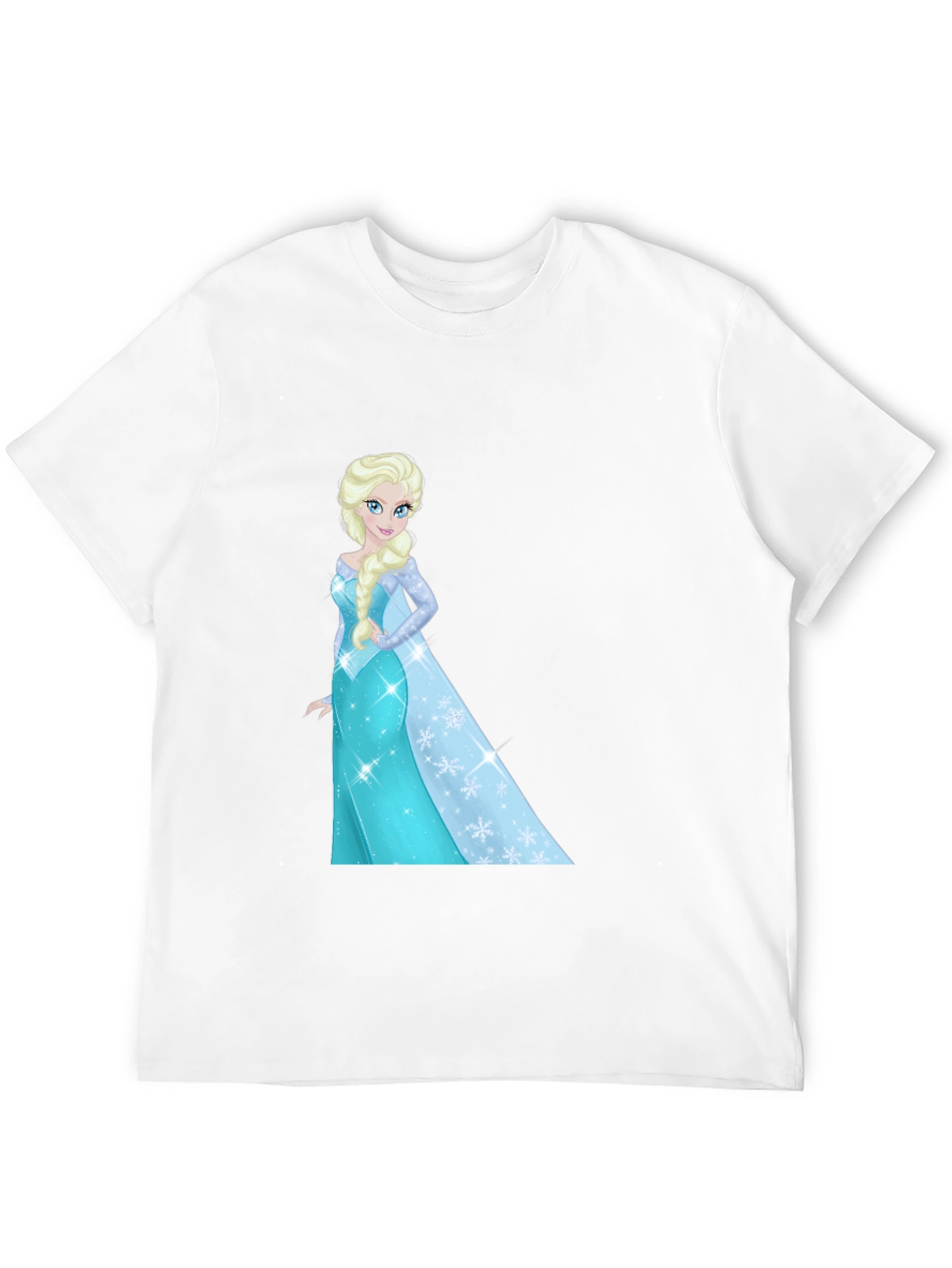Elsa Graphic Tee - Black Cotton Blend