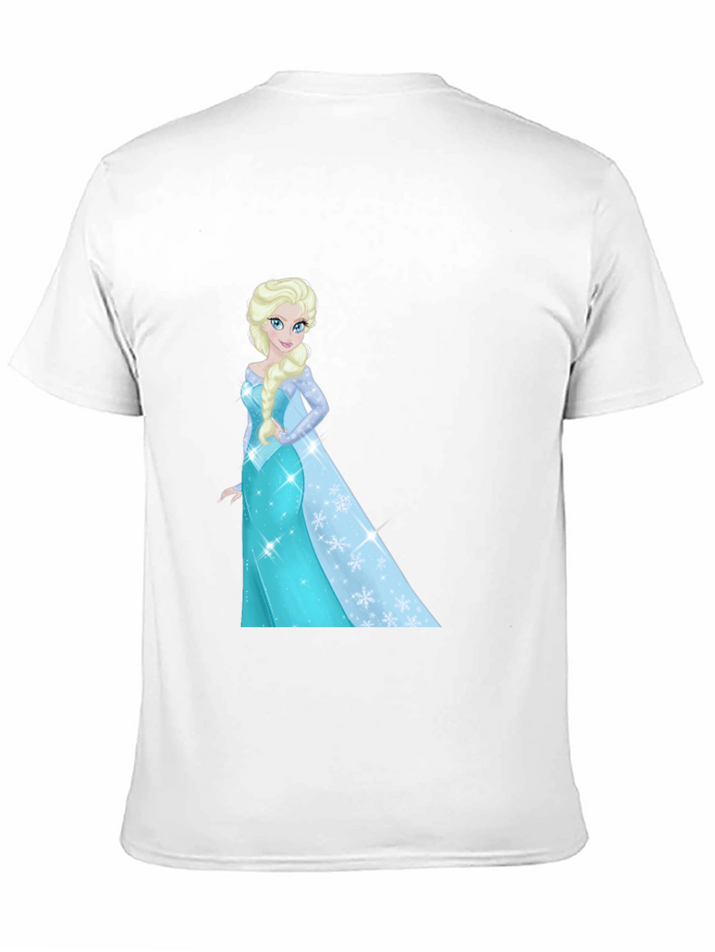 Elsa Graphic Tee - Black Cotton Blend