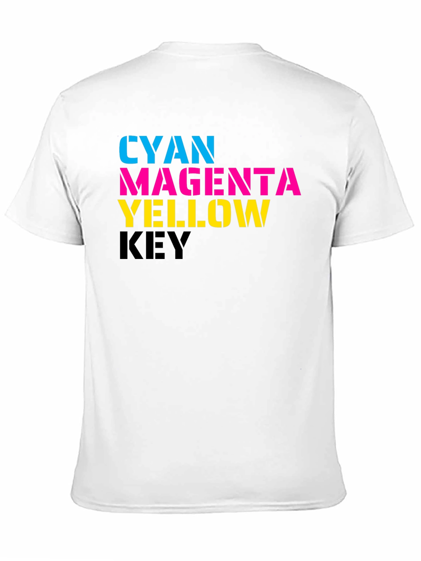 CMYK Print T-Shirt - Graphic Tee
