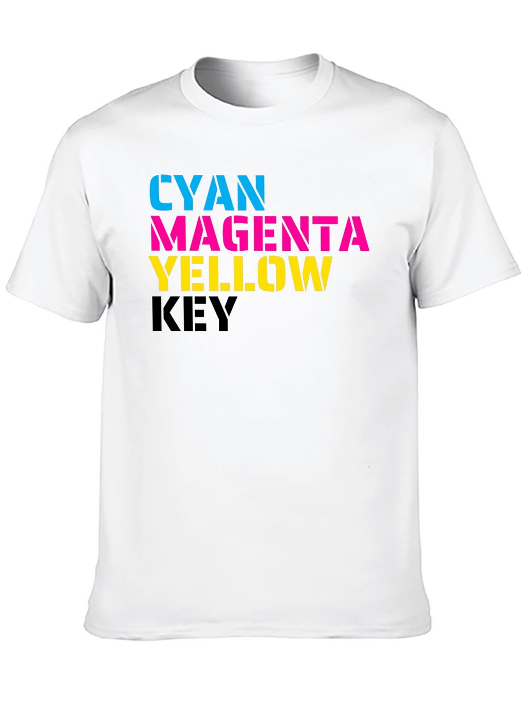 CMYK Print T-Shirt - Graphic Tee