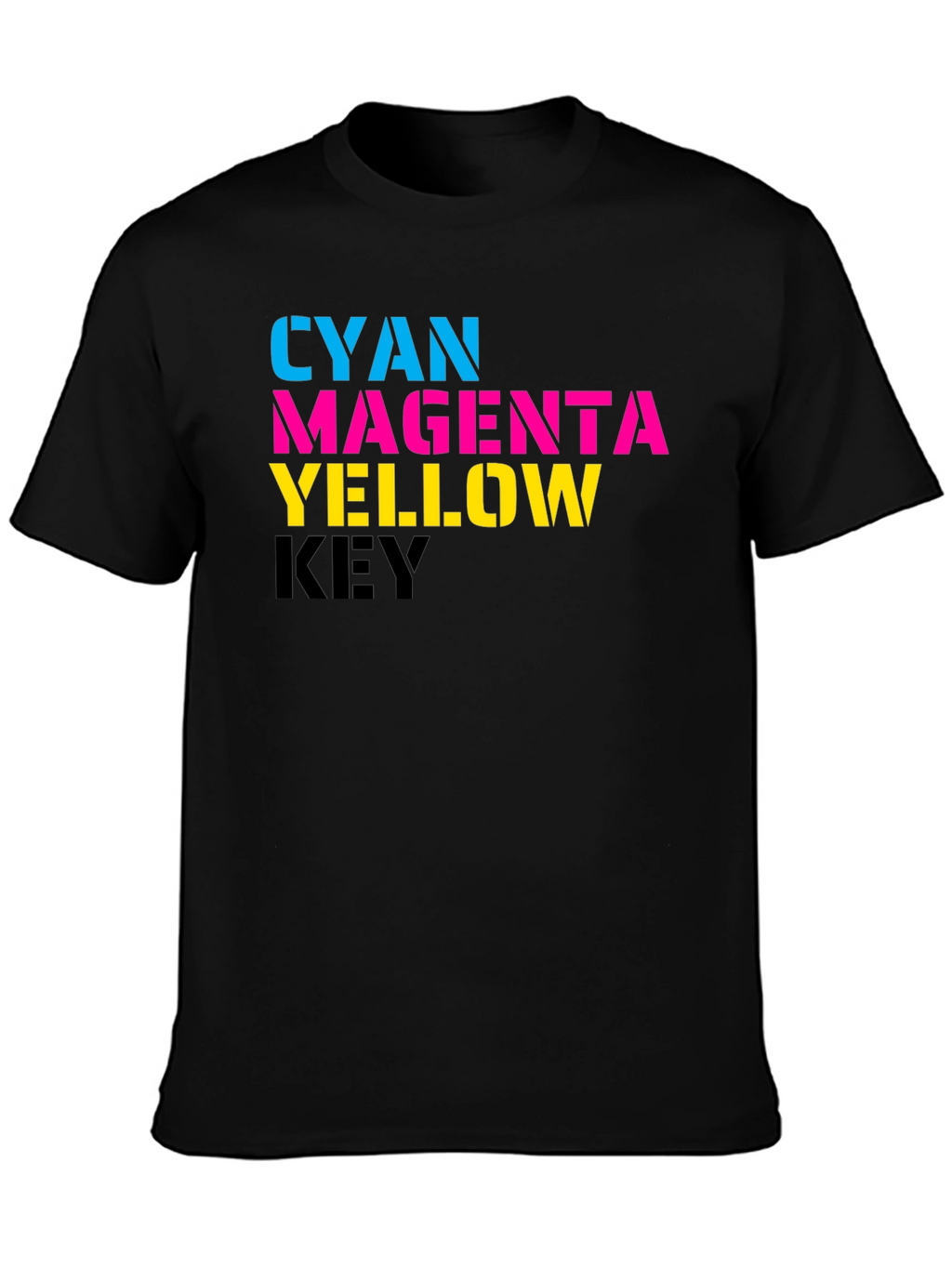 CMYK Print T-Shirt - Graphic Tee
