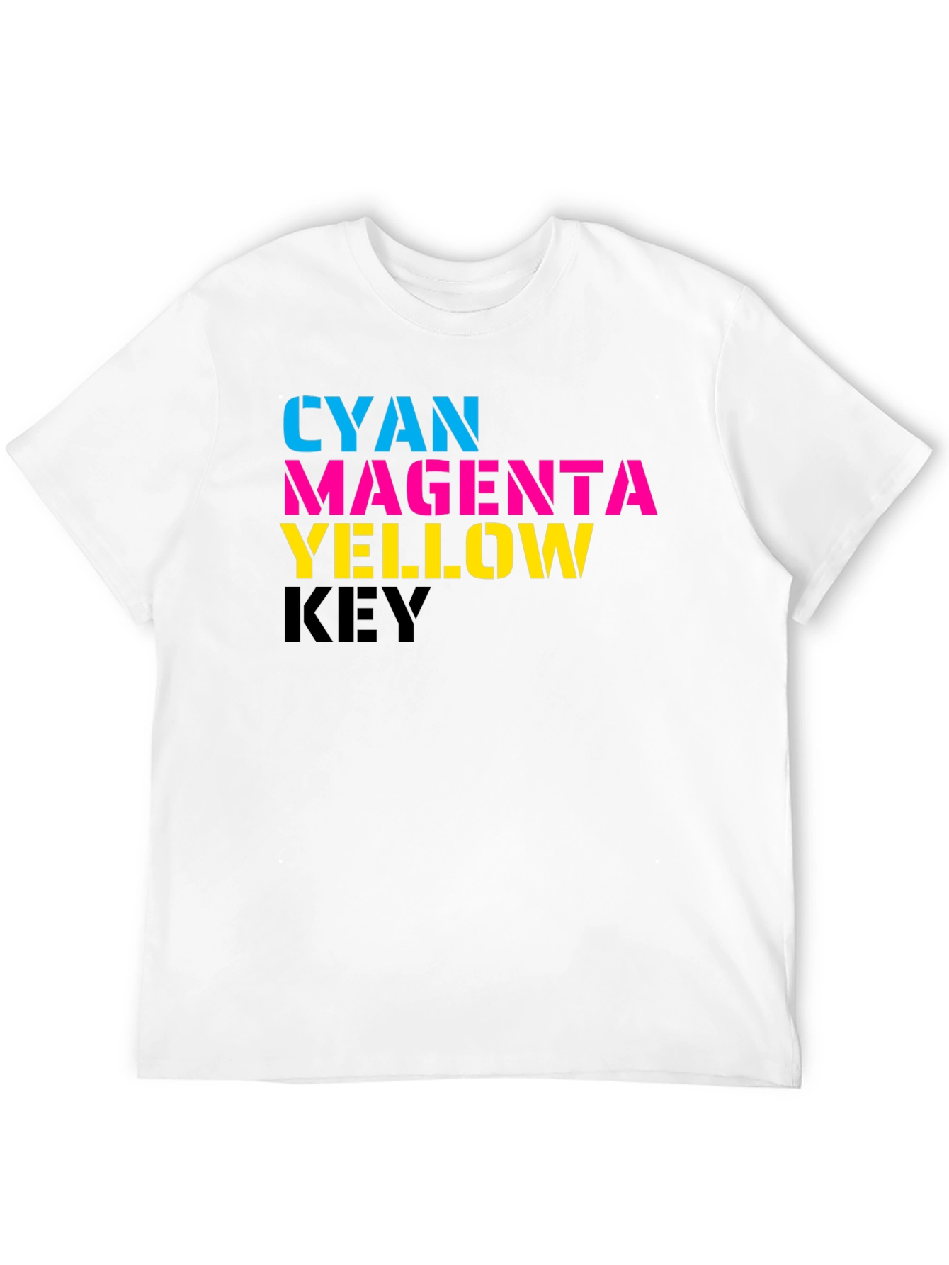 CMYK Print T-Shirt - Graphic Tee