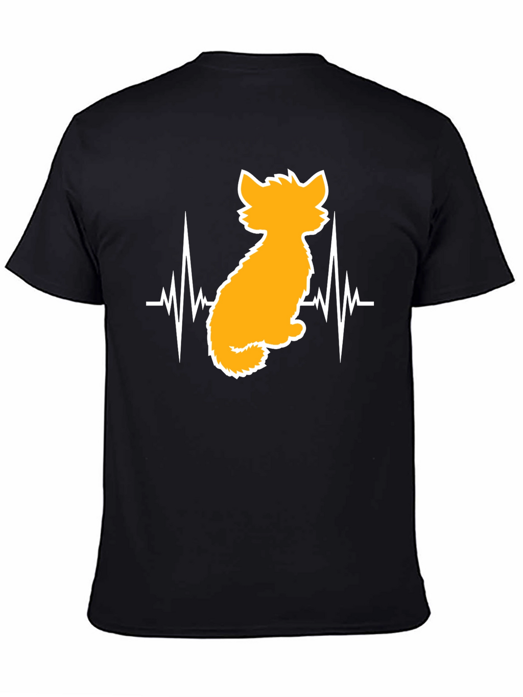 Cat Heartbeat T-Shirt - Unisex Graphic Tee