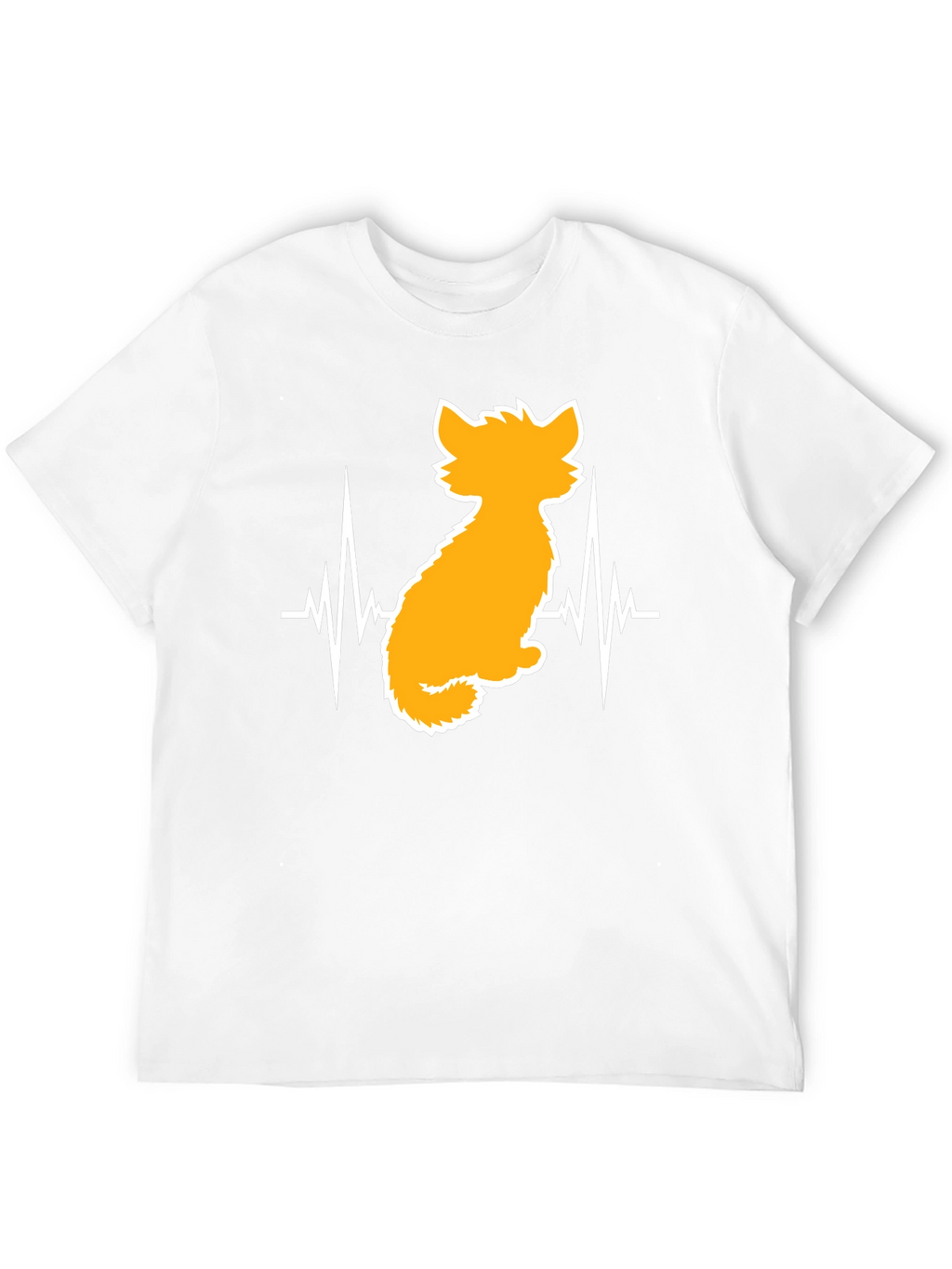 Cat Heartbeat T-Shirt - Unisex Graphic Tee
