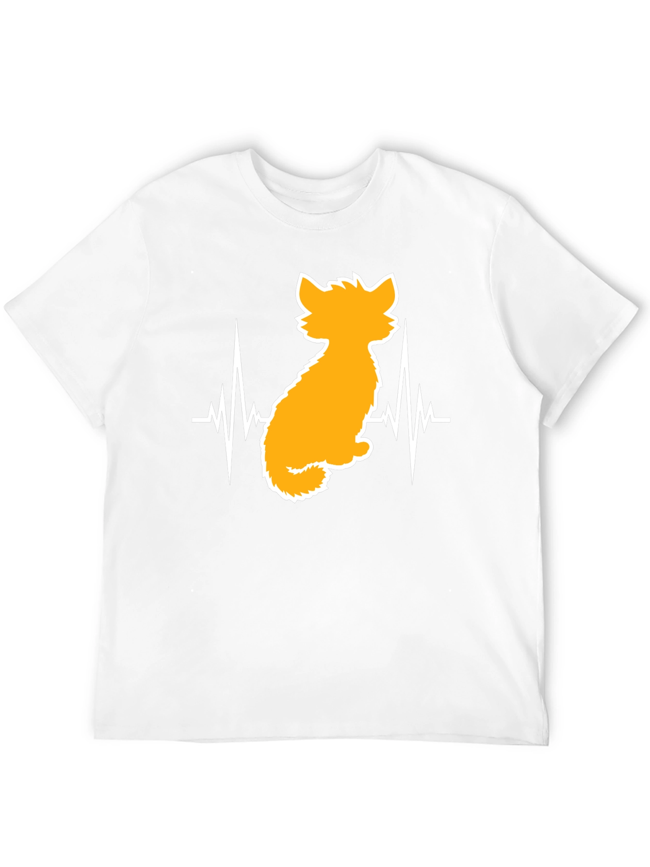 Cat Heartbeat T-Shirt - Unisex Graphic Tee