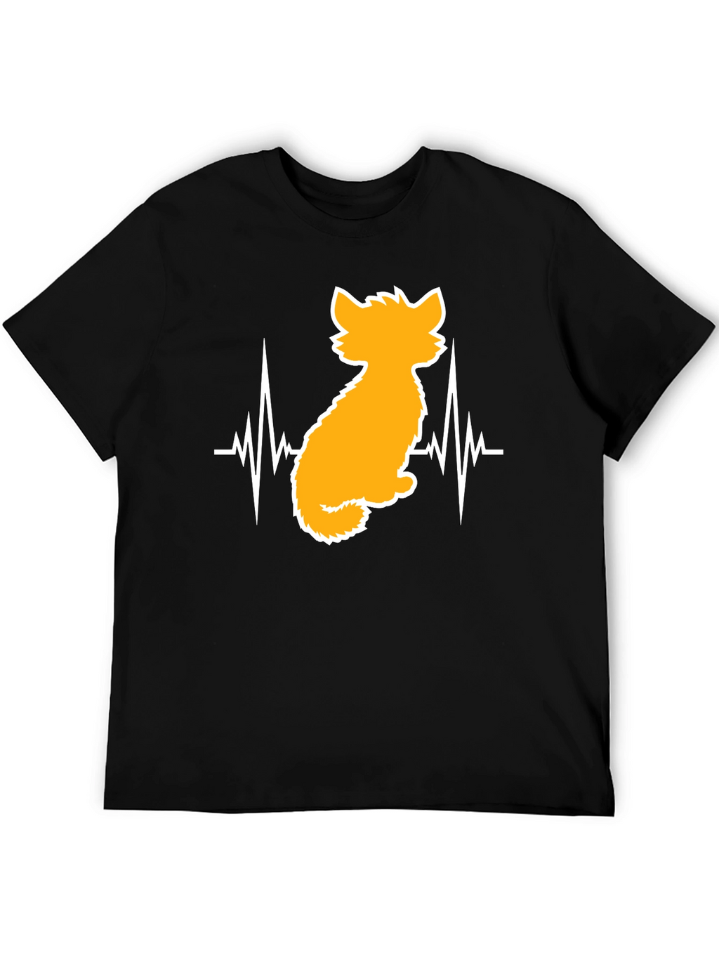 Cat Heartbeat T-Shirt - Unisex Graphic Tee