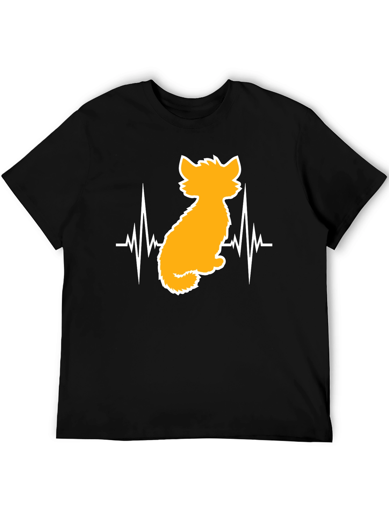 Cat Heartbeat T-Shirt - Unisex Graphic Tee
