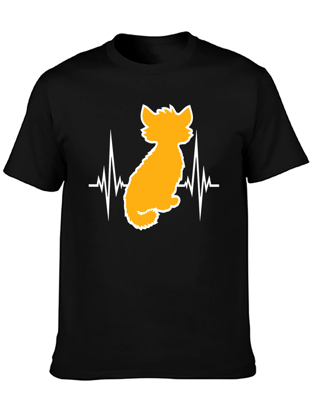 Cat Heartbeat T-Shirt - Unisex Graphic Tee