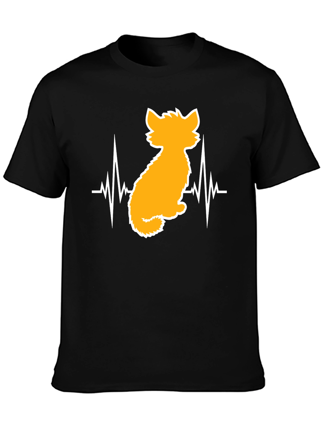 Cat Heartbeat T-Shirt - Unisex Graphic Tee