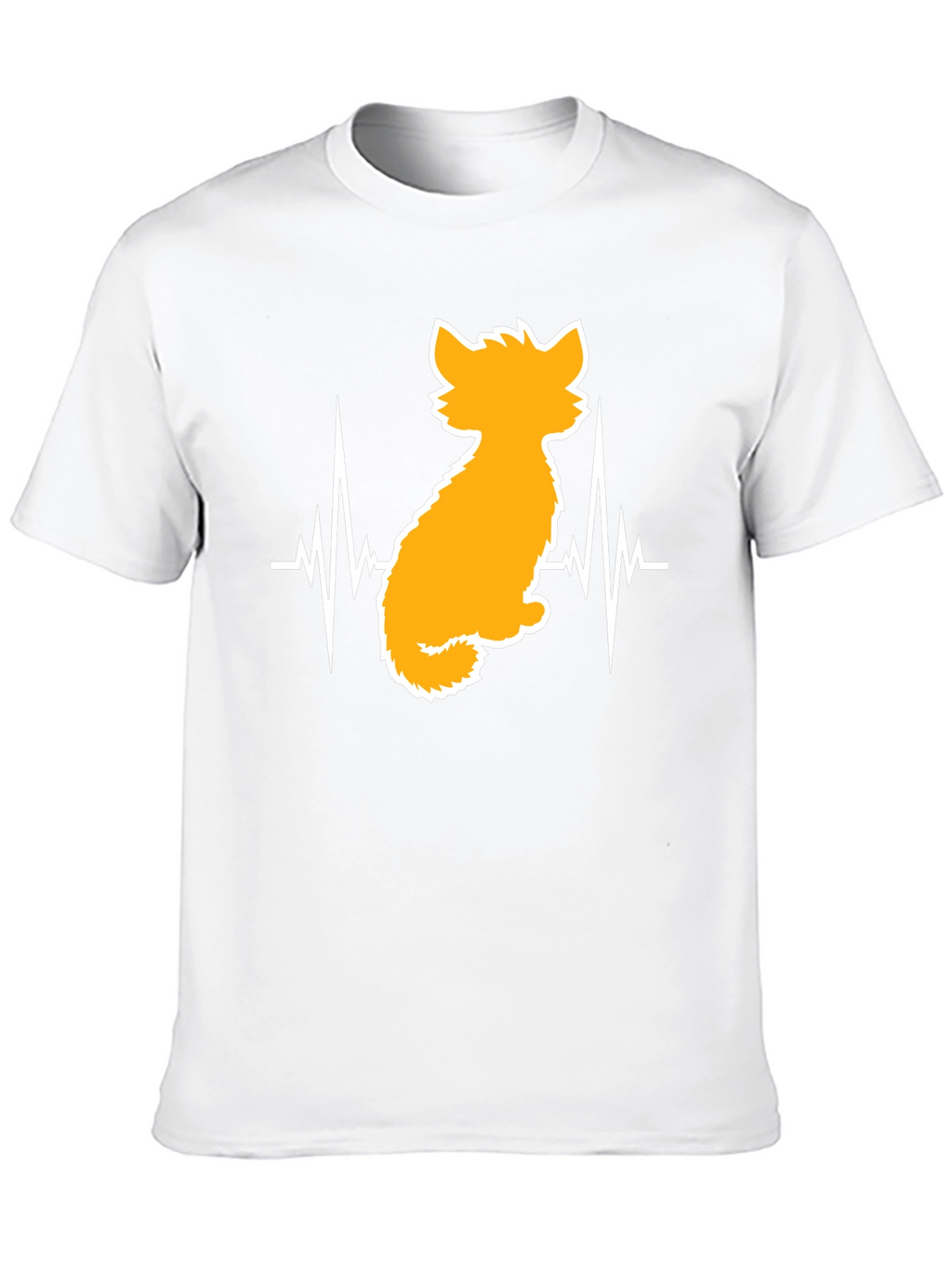 Cat Heartbeat T-Shirt - Unisex Graphic Tee