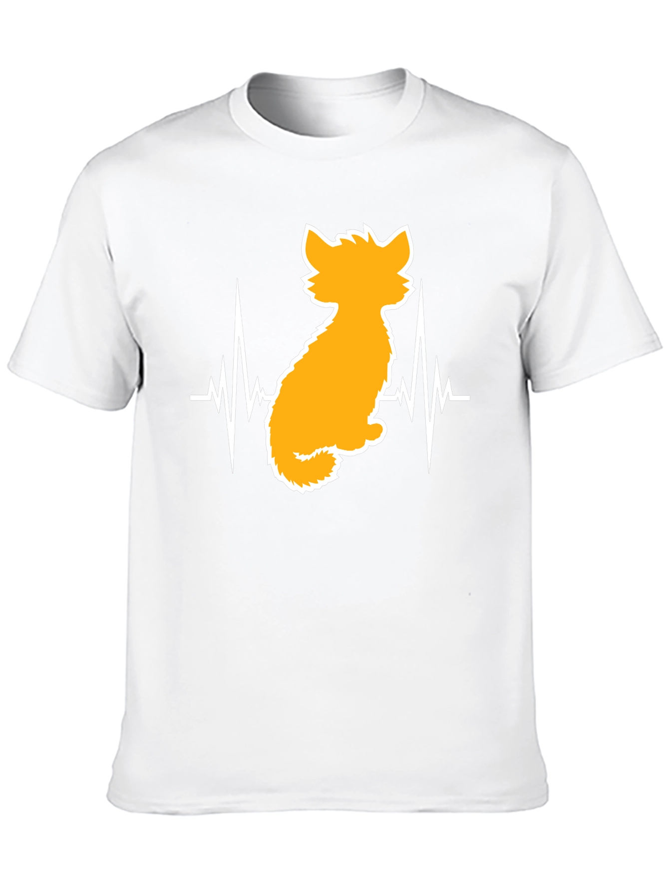 Cat Heartbeat T-Shirt - Unisex Graphic Tee