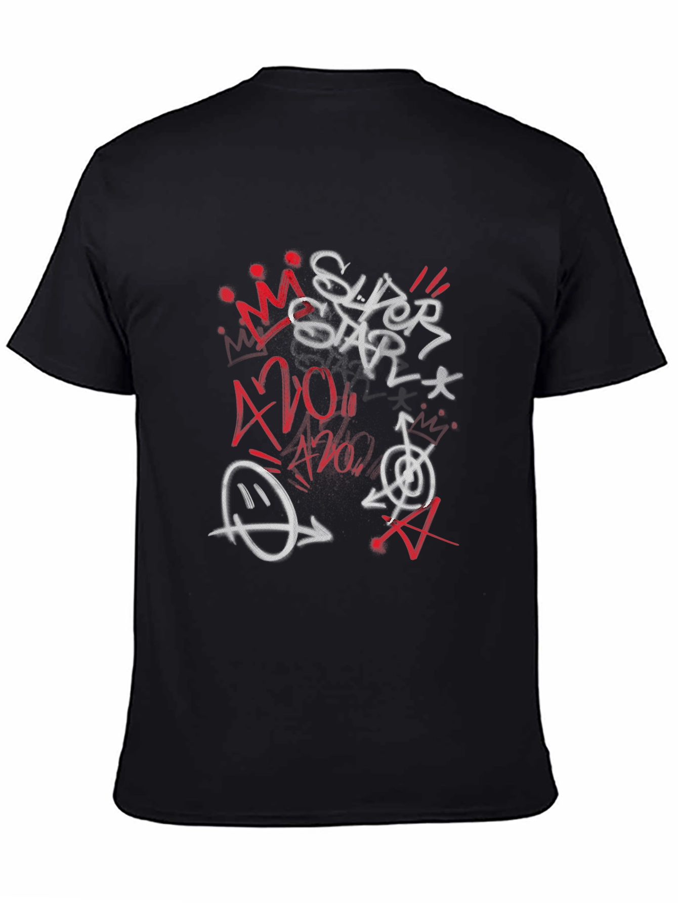Superstar Graphic Print Black T-Shirt