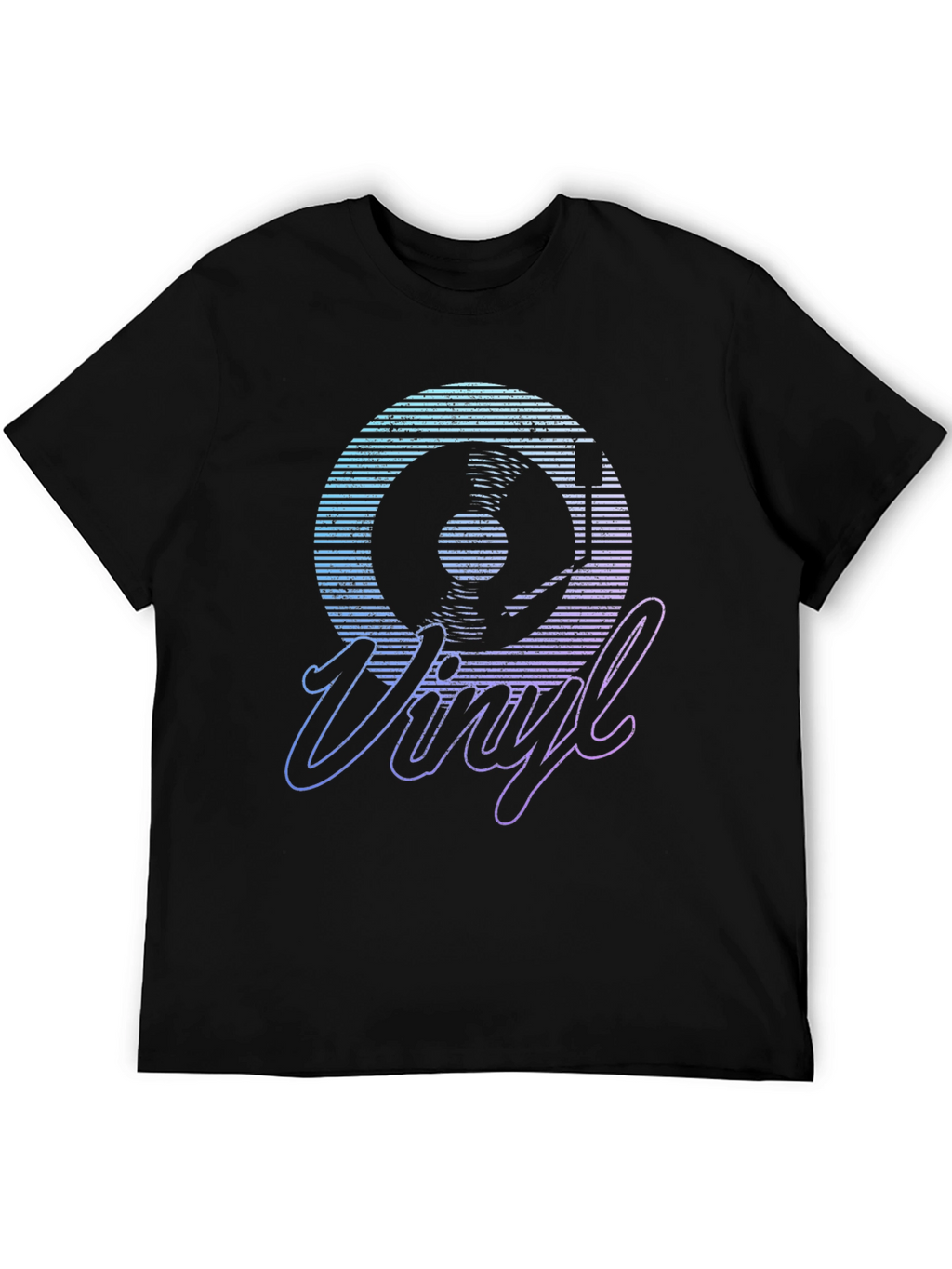 Retro Vinyl Record Graphic T-Shirt