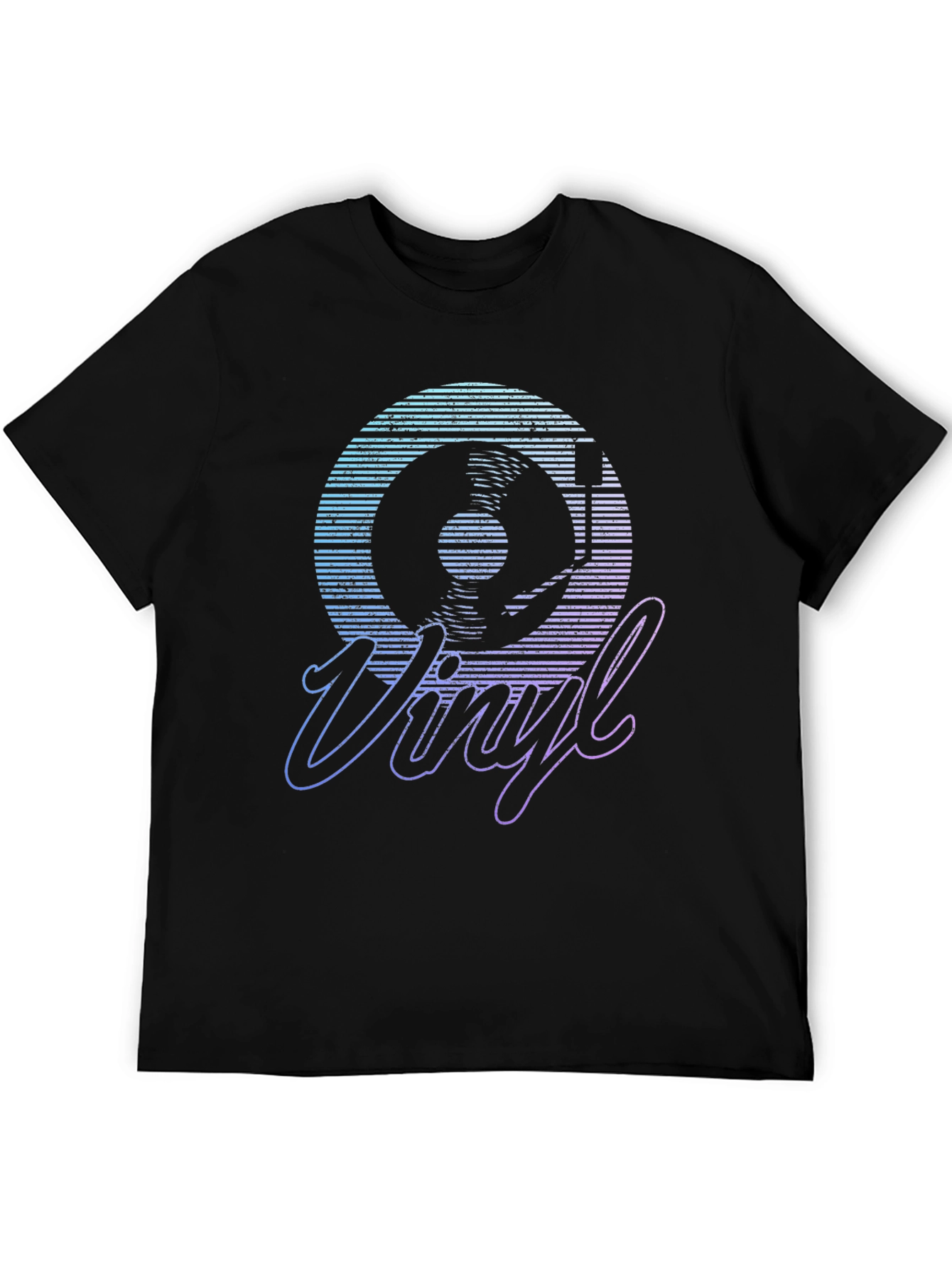 Retro Vinyl Record Graphic T-Shirt