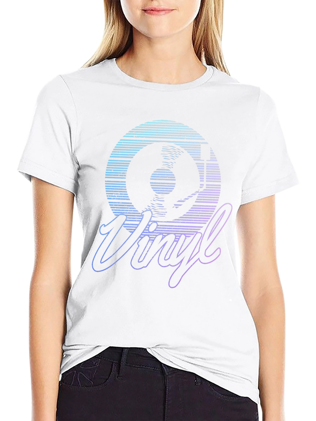 Retro Vinyl Record Graphic T-Shirt