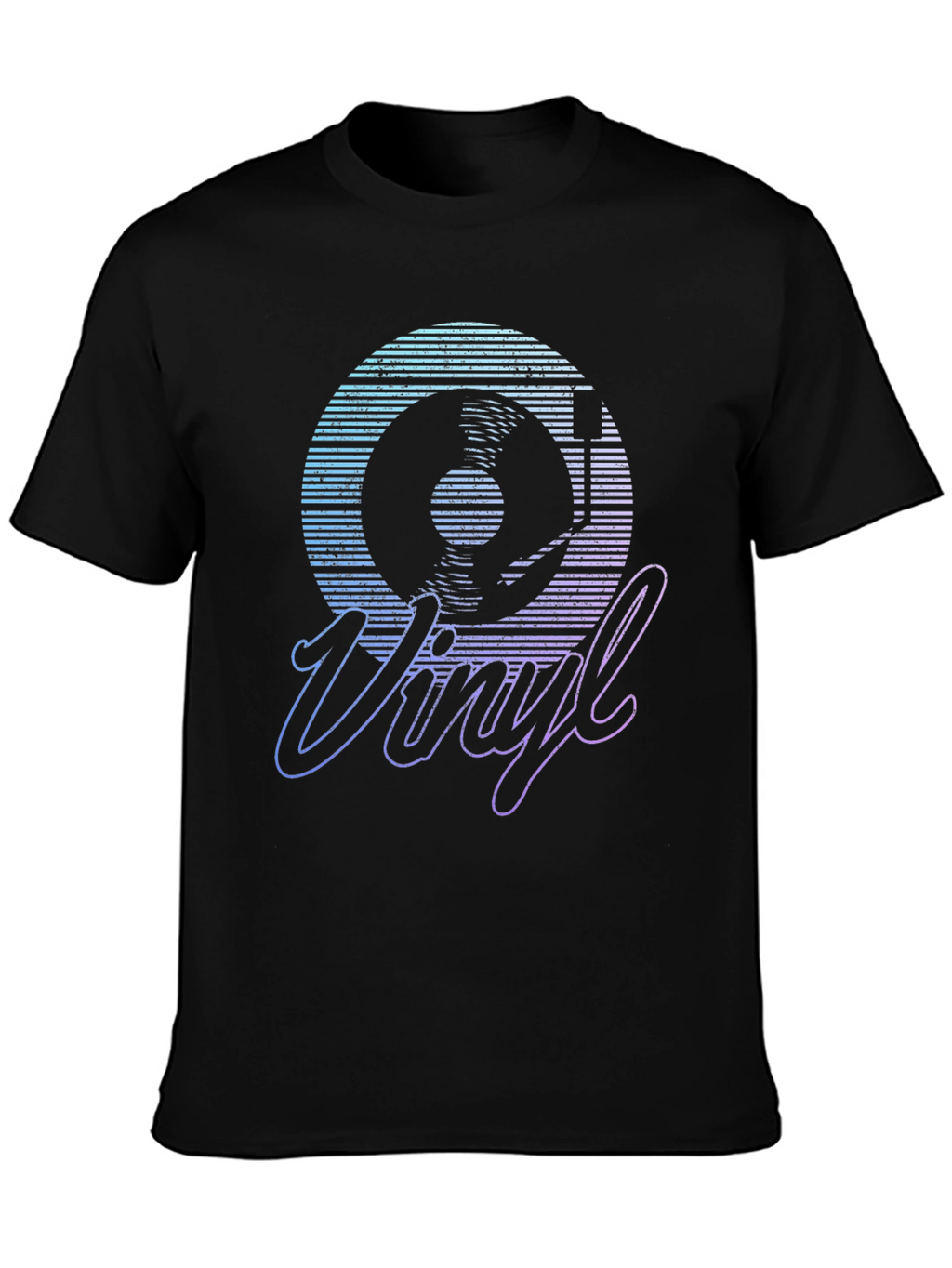 Retro Vinyl Record Graphic T-Shirt