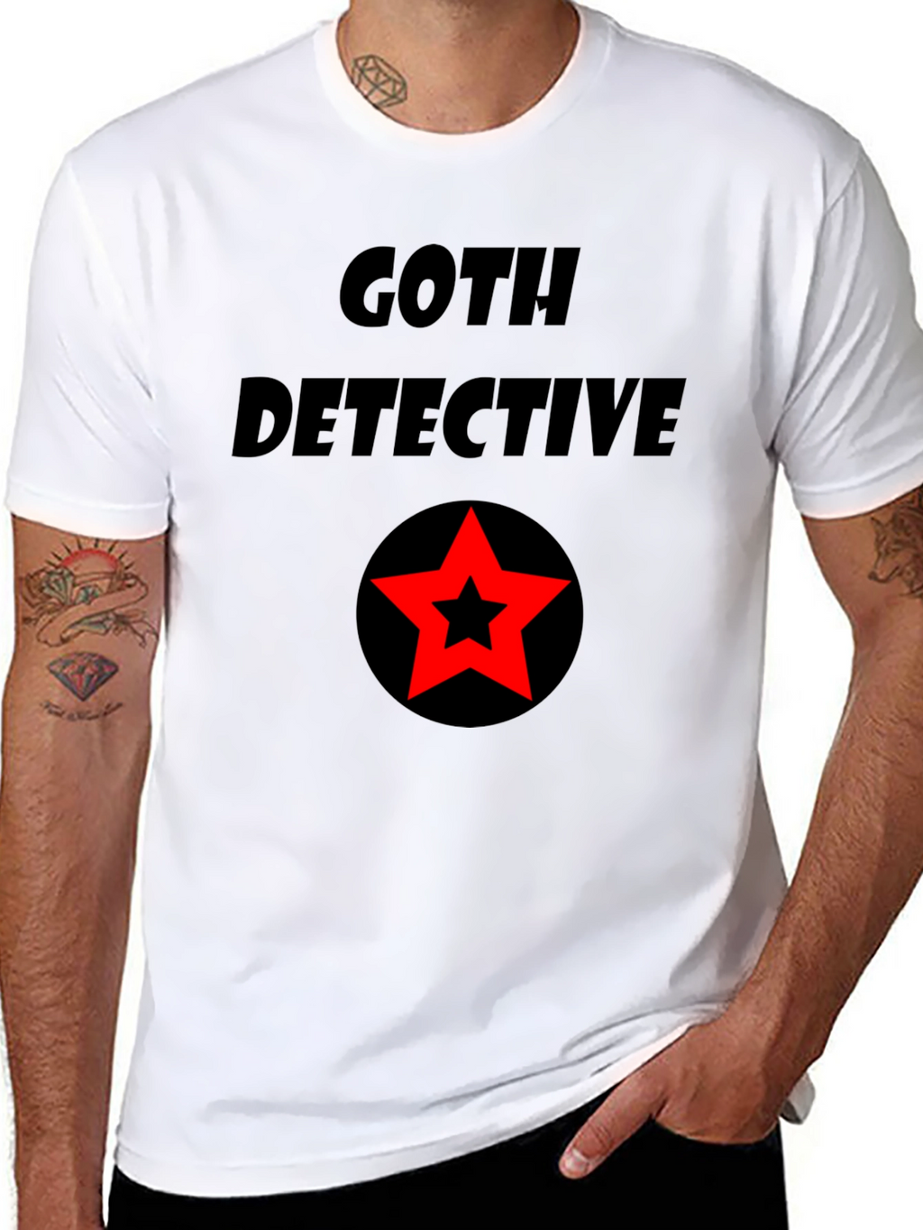 Goth Detective Graphic T-Shirt