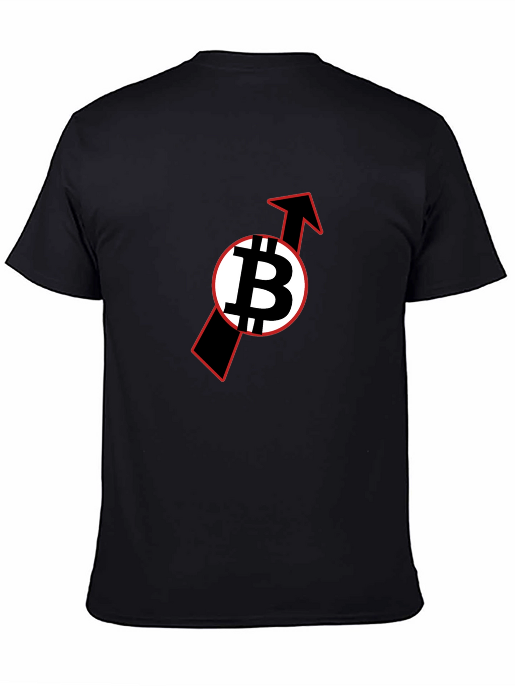 Bitcoin Upward Trend Black T-Shirt
