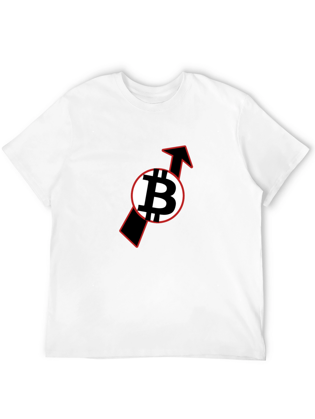Bitcoin Upward Trend Black T-Shirt