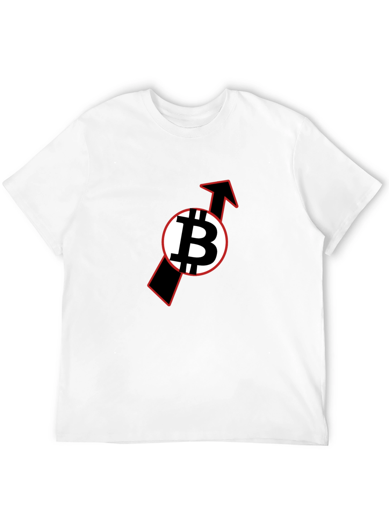 Bitcoin Upward Trend Black T-Shirt