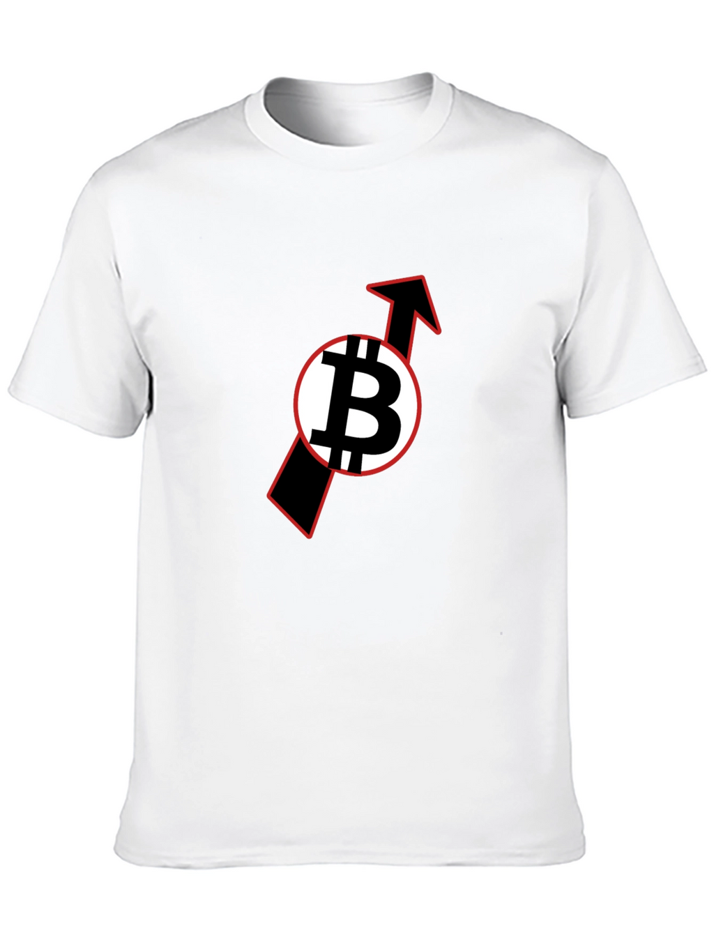 Bitcoin Upward Trend Black T-Shirt