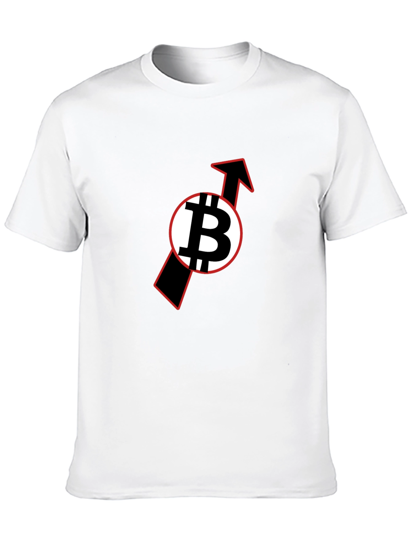 Bitcoin Upward Trend Black T-Shirt
