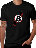 Bitcoin Upward Trend Black T-Shirt