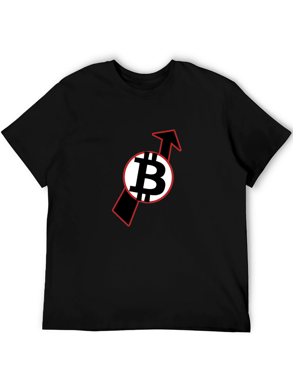 Bitcoin Upward Trend Black T-Shirt